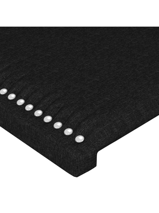 Galvūgalis su auselėmis, juodos, 203x16x118/128cm, audinys
