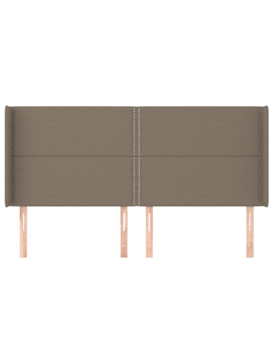 Galvūgalis su auselėmis, taupe, 203x16x118/128cm, audinys