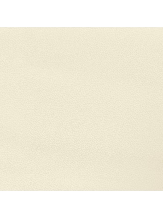 Galvūgalis su auselėmis, kreminės, 83x16x118/128cm,dirbtinė oda