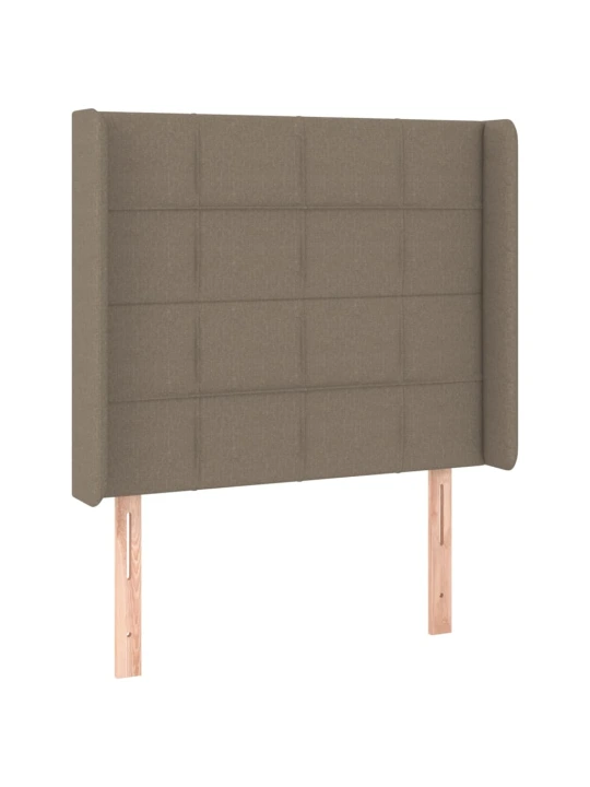 Galvūgalis su auselėmis, taupe, 93x16x118/128cm, audinys