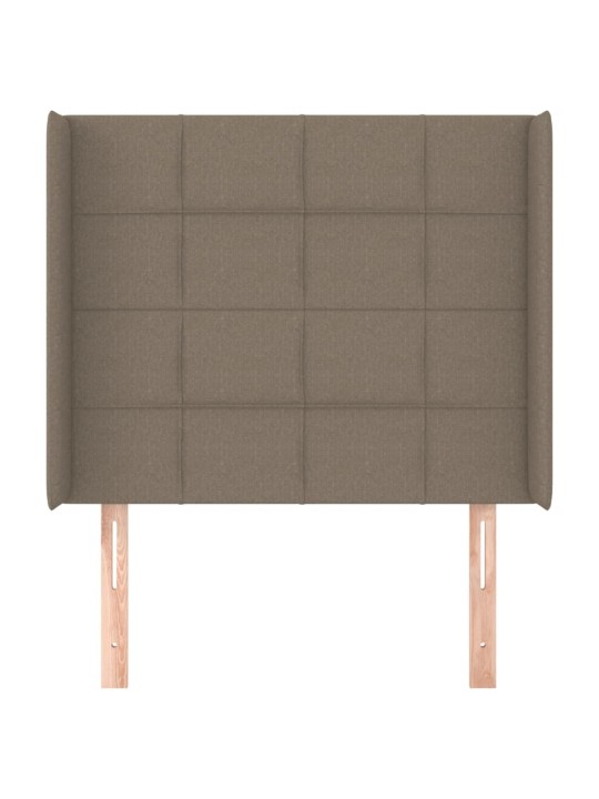 Galvūgalis su auselėmis, taupe, 93x16x118/128cm, audinys