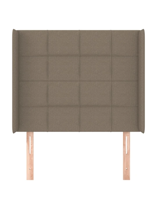 Galvūgalis su auselėmis, taupe, 93x16x118/128cm, audinys