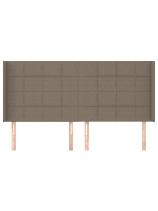 Galvūgalis su auselėmis, taupe, 183x16x118/128cm, audinys