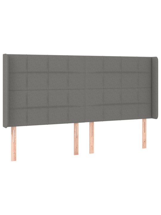 Galvūgalis su auselėmis,tamsiai pilkos,203x16x118/128cm,audinys