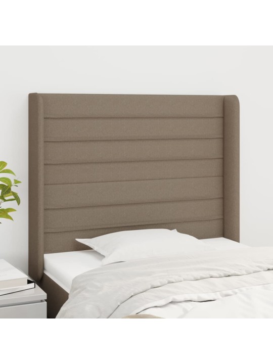 Galvūgalis su auselėmis, taupe, 83x16x118/128cm, audinys