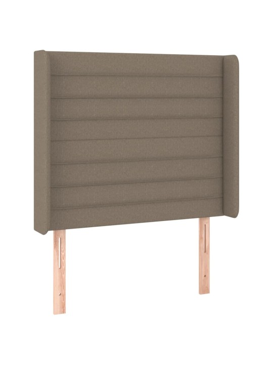 Galvūgalis su auselėmis, taupe, 93x16x118/128cm, audinys