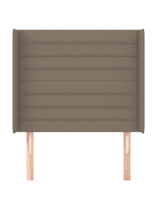 Galvūgalis su auselėmis, taupe, 93x16x118/128cm, audinys