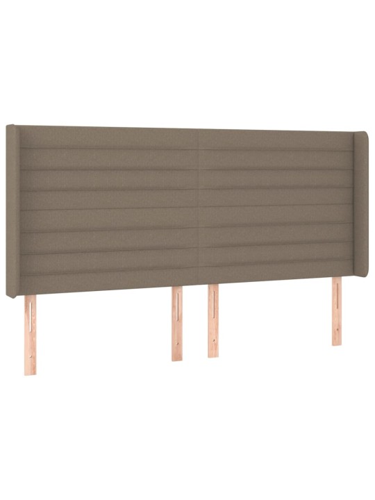 Galvūgalis su auselėmis, taupe, 183x16x118/128cm, audinys