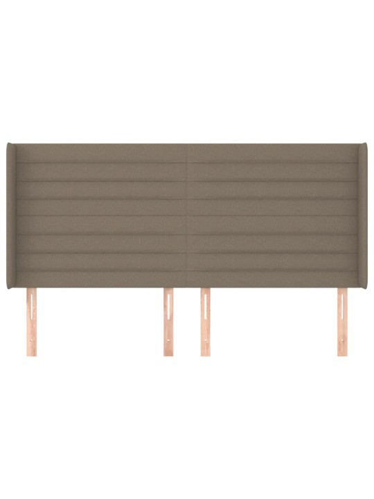 Galvūgalis su auselėmis, taupe, 183x16x118/128cm, audinys