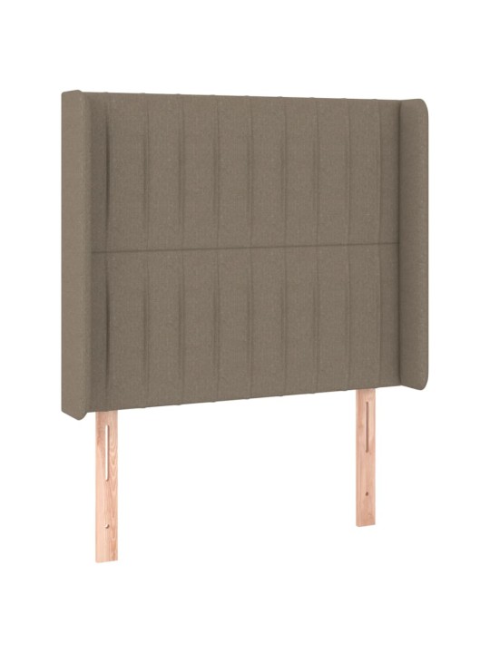 Galvūgalis su auselėmis, taupe, 93x16x118/128cm, audinys