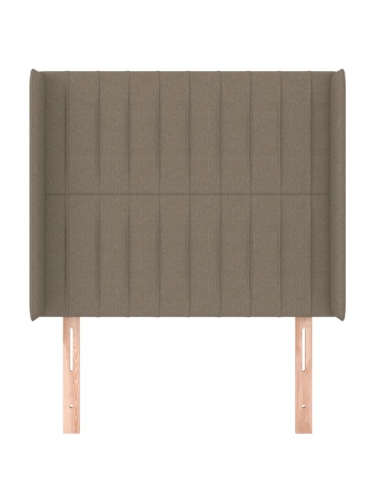 Galvūgalis su auselėmis, taupe, 93x16x118/128cm, audinys