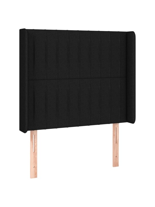 Galvūgalis su auselėmis, juodas, 103x16x118/128cm, audinys