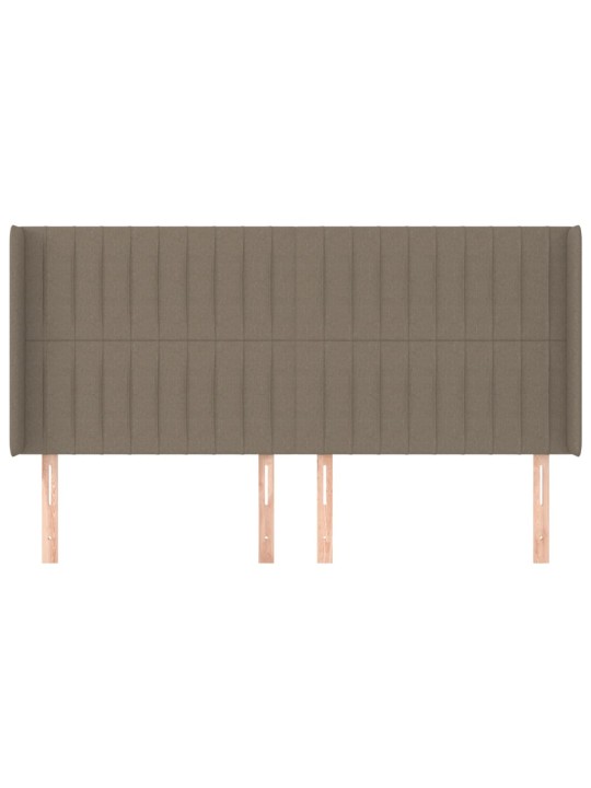 Galvūgalis su auselėmis, taupe, 183x16x118/128cm, audinys