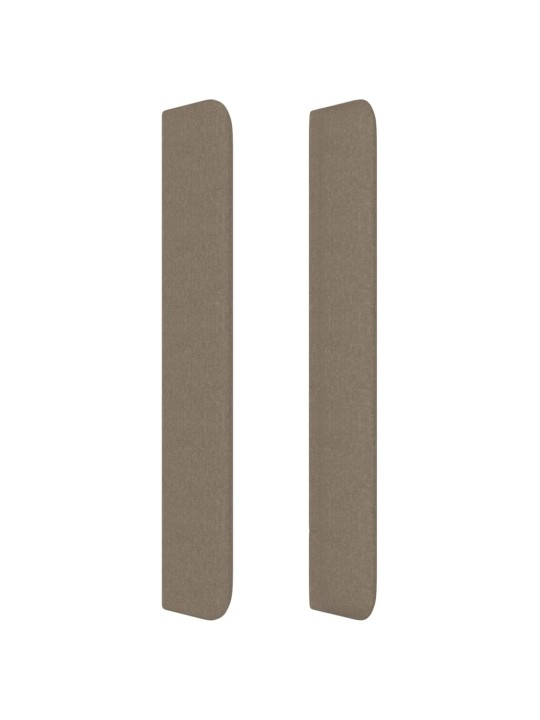 Galvūgalis su auselėmis, taupe, 183x16x118/128cm, audinys