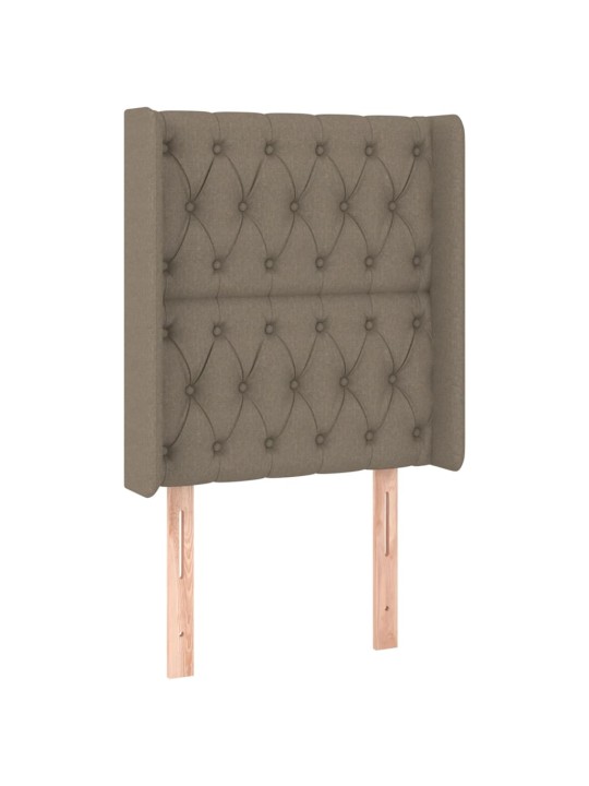 Galvūgalis su auselėmis, taupe, 83x16x118/128cm, audinys