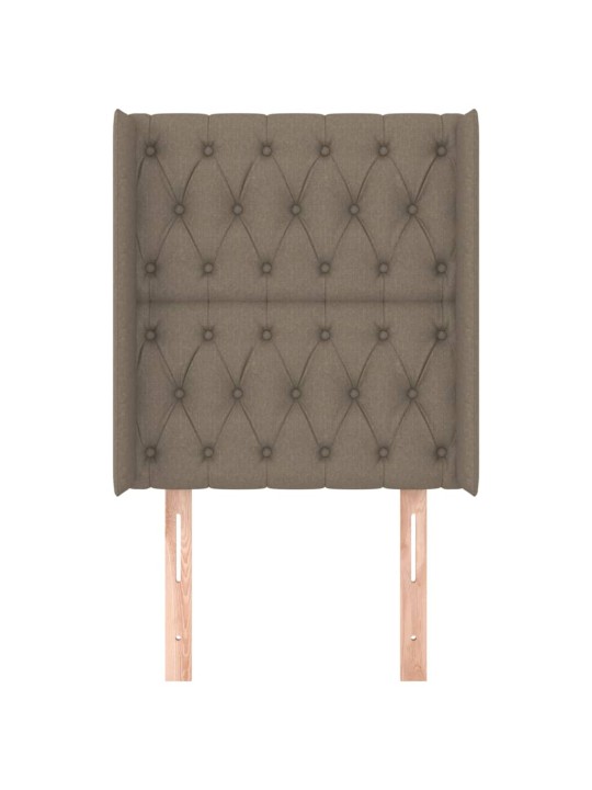 Galvūgalis su auselėmis, taupe, 83x16x118/128cm, audinys