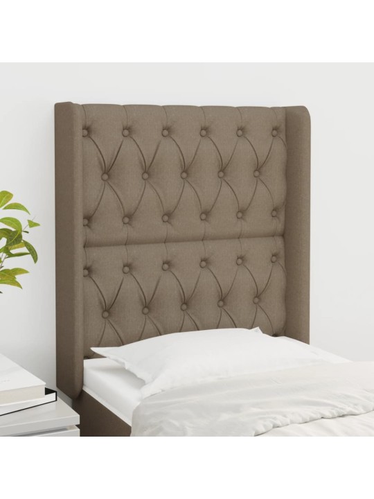 Galvūgalis su auselėmis, taupe, 83x16x118/128cm, audinys