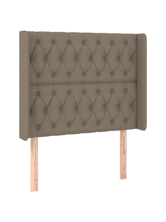 Galvūgalis su auselėmis, taupe, 93x16x118/128cm, audinys