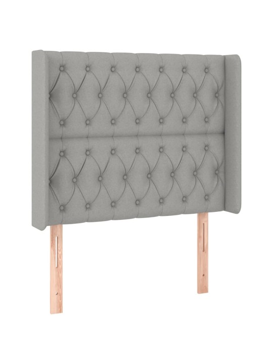 Galvūgalis su auselėmis, pilkas, 103x16x118/128cm, audinys