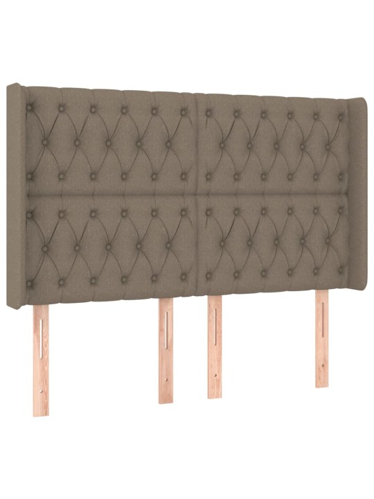 Galvūgalis su auselėmis, taupe, 163x16x118/128cm, audinys
