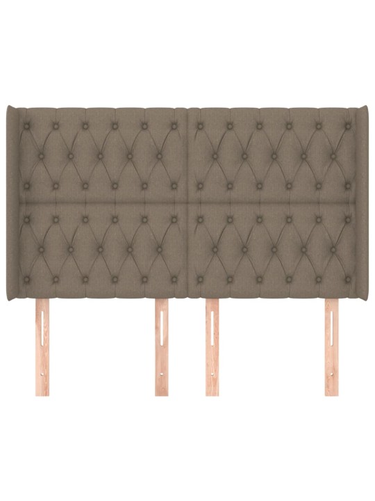 Galvūgalis su auselėmis, taupe, 163x16x118/128cm, audinys