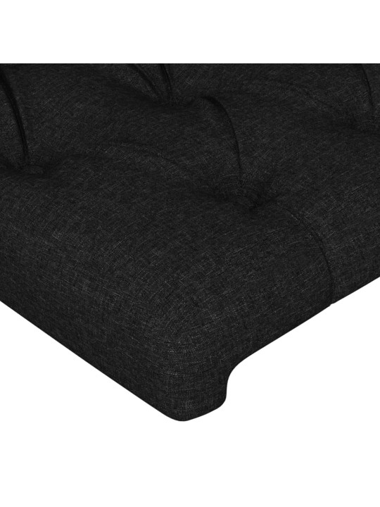 Galvūgalis su auselėmis, juodos, 203x16x118/128cm, audinys
