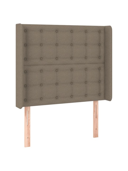 Galvūgalis su auselėmis, taupe, 93x16x118/128cm, audinys