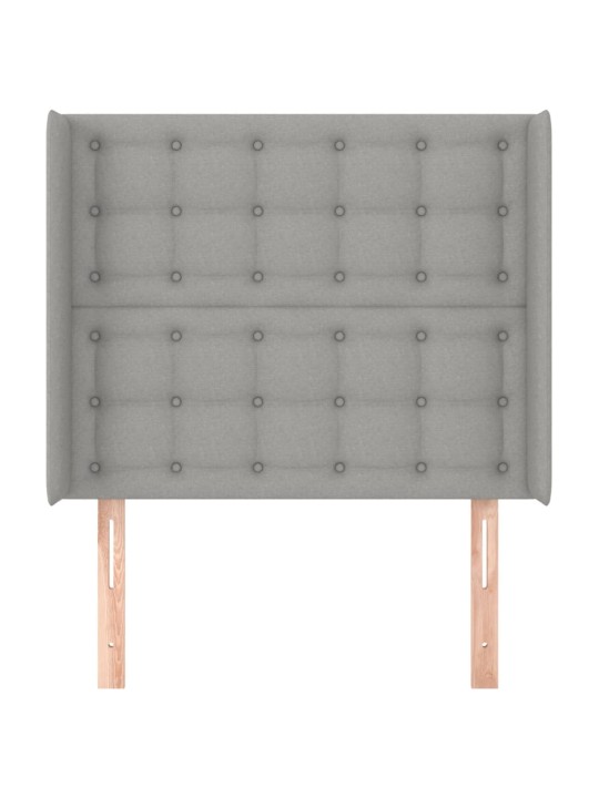 Galvūgalis su auselėmis, pilkas, 103x16x118/128cm, audinys