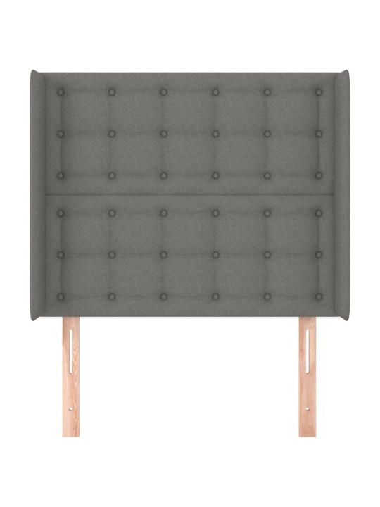 Galvūgalis su auselėmis, pilkas, 103x16x118/128cm, audinys