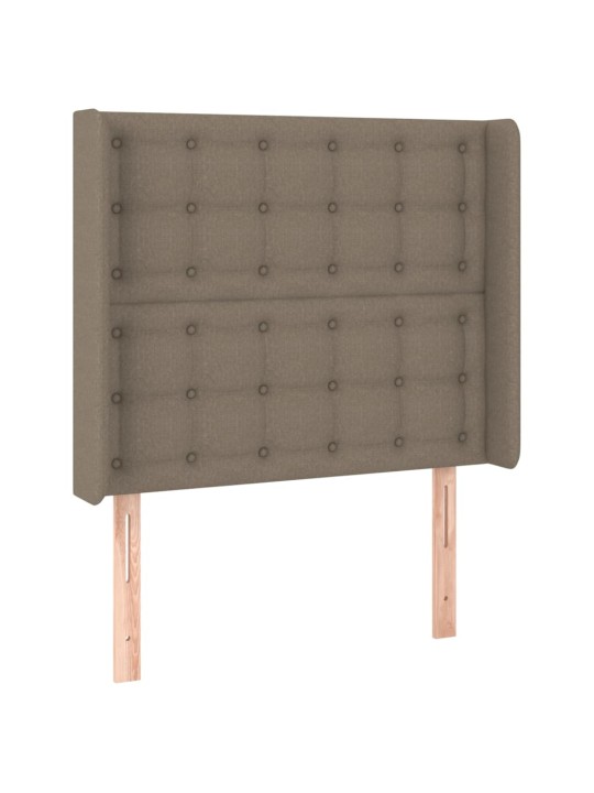 Galvūgalis su auselėmis, taupe, 103x16x118/128cm, audinys