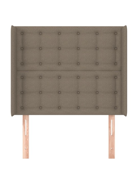 Galvūgalis su auselėmis, taupe, 103x16x118/128cm, audinys