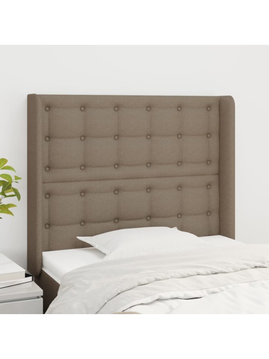Galvūgalis su auselėmis, taupe, 103x16x118/128cm, audinys