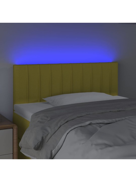 Galvūgalis su LED, žalios spalvos, 100x5x78/88cm, audinys