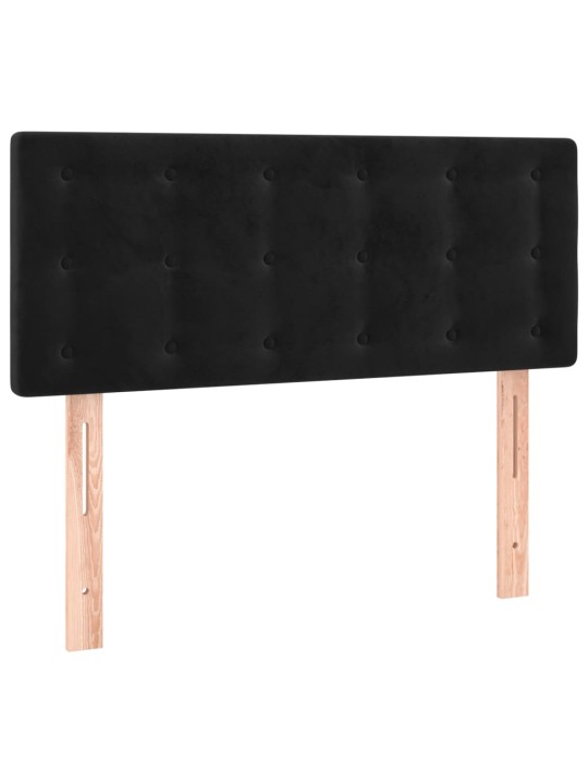 Galvūgalis su LED, juodos spalvos, 100x5x78/88cm, aksomas