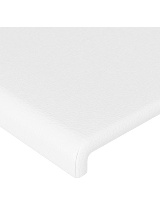 Galvūgalis su LED, baltos spalvos, 144x5x118/128 cm