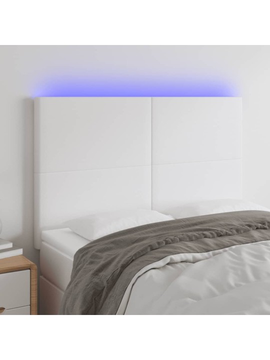 Galvūgalis su LED, baltos spalvos, 144x5x118/128 cm
