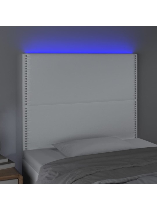 Galvūgalis su LED, baltos spalvos, 100x5x118/128 cm
