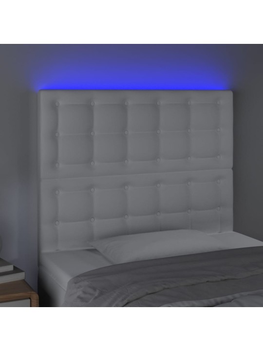 Galvūgalis su LED, baltos spalvos, 100x5x118/128 cm