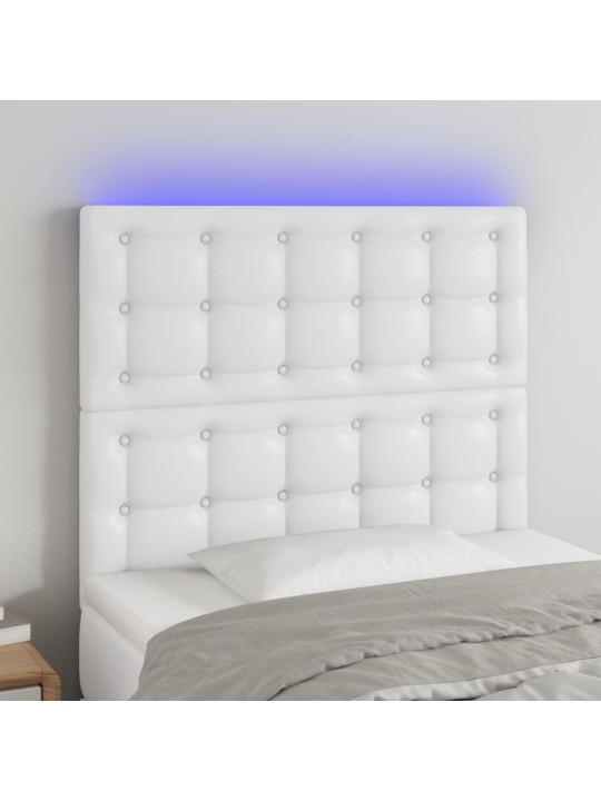Galvūgalis su LED, baltos spalvos, 100x5x118/128 cm