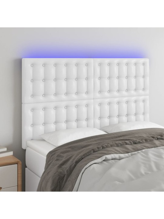 Galvūgalis su LED, baltos spalvos, 144x5x118/128 cm