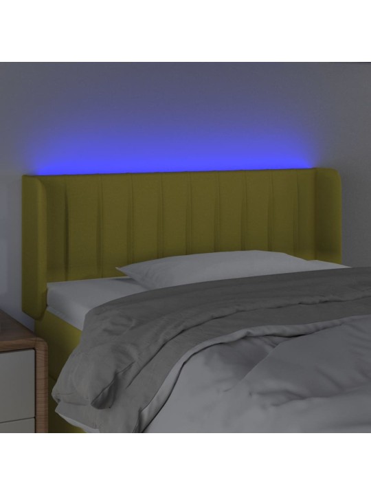 Galvūgalis su LED, žalios spalvos, 103x16x78/88cm, audinys