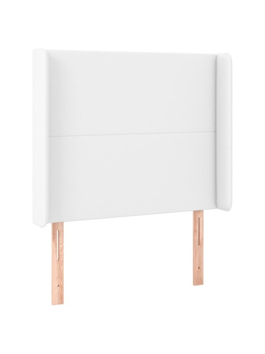 Galvūgalis su LED, baltos spalvos, 103x16x118/128 cm