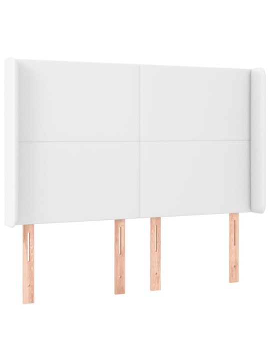 Galvūgalis su LED, baltos spalvos, 147x16x118/128 cm