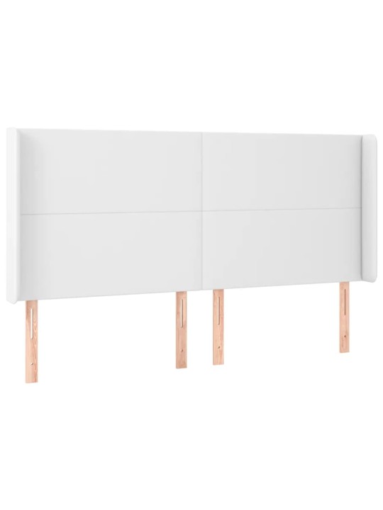 Galvūgalis su LED, baltos spalvos, 163x16x118/128 cm