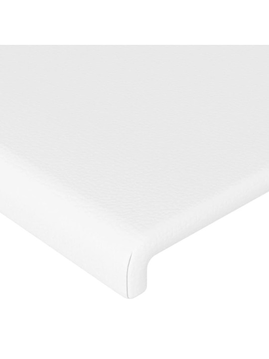 Galvūgalis su LED, baltos spalvos, 163x16x118/128 cm