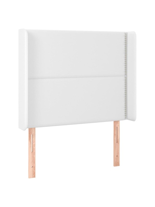 Galvūgalis su LED, baltos spalvos, 93x16x118/128 cm