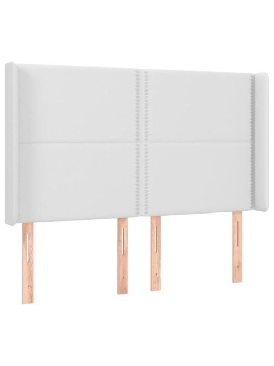 Galvūgalis su LED, baltos spalvos, 147x16x118/128 cm