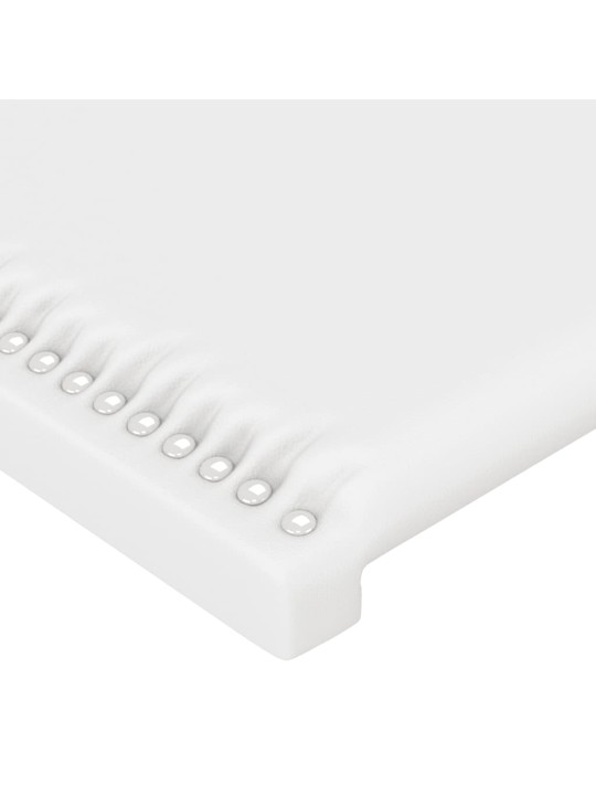 Galvūgalis su LED, baltos spalvos, 147x16x118/128 cm