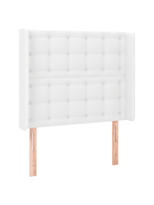 Galvūgalis su LED, baltos spalvos, 103x16x118/128 cm