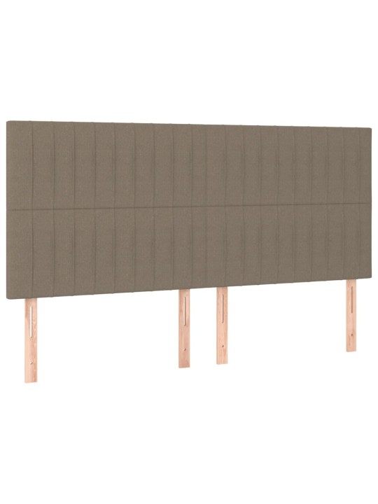 Lovos rėmassu galvūgaliu, taupe spalvos, 160x200cm, audinys